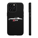 1970 Camaro Z28 White Silhouette Tough Phone Case Cover Gift