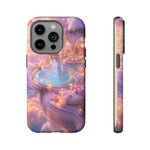 Floating Pool Deck Phone Case, Pastel Cloud 3D Render Cover