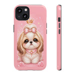 Shih Tzu Princess Kawaii Chibi Puppy Pet Dog Art Tough Phone Case