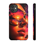Sunset Reflection Sunglasses Retrowave 80s phone case