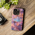 Floating Pool Deck Phone Case, Pastel Cloud 3D Render Cover