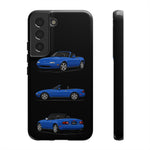 Blue MX-5 Roadster Phone Case Tough JDM Convertible Multi View Print