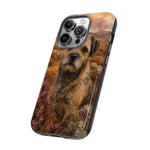 Border Terrier Earthy Watercolor Art Tough Phone Case