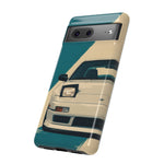 S13 Teal White Pop-up Tough Phone Case for JDM Fans