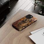Border Terrier Earthy Watercolor Art Tough Phone Case