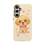 Golden Retriever Heart Eyes Kawaii Pet Dog Art Tough Phone Case
