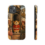 Corgi Royal Guard phone case | Cute British corgi soldier illustration