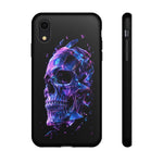 Holographic Skull Phone Case, Shattered Glass Iridescent Cover