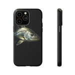 Snook Fishing Phone Case, Saltwater Portrait Black Cover, Gift