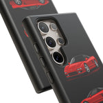 Red NSX Sports Car Phone Case Tough JDM 90s Classic Car Gift