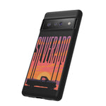 Silverado sunset truck Phone Case | Retro pickup silhouette
