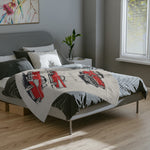 1957 Chevy Bel Air Illustration Microfiber Blanket | Classic Car Throw