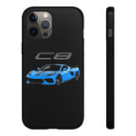 Rapid Blue C8 Corvette Vector Tough Phone Case