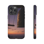 Temple Bell Sunset Phone Case Japan Zen Tough Case