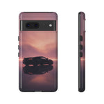 C8 Corvette Silhouette Pastel Horizon Case