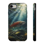 Salmon River Fishing Phone Case, Sunlit Current Cover