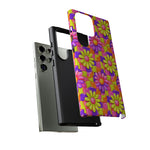 Trippy Daisy Retro Floral Pattern phone case | Tough Cases