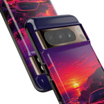 FD RX-7 Retro Sunset Sports Car Tough Case | Neon Vaporwave Beach Drive