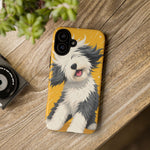 Sheepdog Hair Flip Phone Case Funny Dog Lover Gift