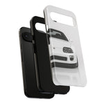 White MK4 Supra Phone Case, Retro 90s JDM Tough Cover for Car Enthusiasts