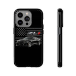 Black ZL1 Camaro Phone Case Muscle Car Tough Cover Gift Art