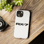 RX-7 Logo Phone Case for JDM Fans, Tough Protective Cover