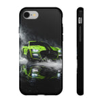 Lime Green 2022 GT500 Phone Case, Smoke Studio Reflection Cover