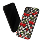Cherry Checkerboard Classic Art Tough Phone Case