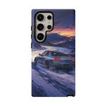 R34 GTR Skyline Snow Country Drift JDM Tough Phone Case