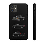 Black Silverado Classic Pickup Tough Phone Case for Chevy Truck Fans