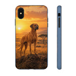 Rhodesian Ridgeback African Savanna Art Tough Phone Case