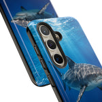 Tiger Shark Phone Case, Dappled Blue Water Tough Cover