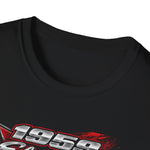 Red 1959 El Camino Classic Car T-Shirt | Vintage Automotive Artwork Tee