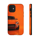 Orange 240Z Phone Case, Classic 70s JDM Sports Car Cover