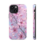 Pink Chrome Cherry Blossom Phone Case | Tough Cover