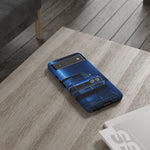 Blue Impala 1964 Phone Case, Classic Lowrider Tough Cover for Classic Car Fans