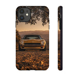240Z Phone Case, Gold Classic JDM Sports Car Golden Hour Dusk Cover