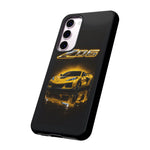 Z06 Corvette Phone Case, Yellow Neon Chrome Studio Cover