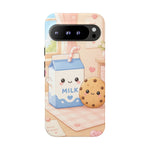 Milk Cookie Phone Case Cute Food Kawaii Tough Cover Gift Art