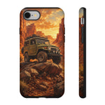 Land Cruiser FJ40 Classic 4x4 Red Rock Canyon Art Tough Phone Case