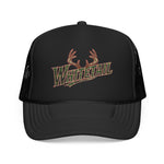 Whitetail Trucker Hat Deer Hunting Camo Foam Hat Buck Antlers Outdoors Snapback Cap