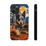 Blue Heeler Australian Cattle Dog Art Tough Phone Case
