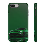 Racing Green Camaro Phone Case, Sports Muscle Car Tough Cover