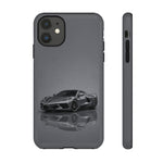 Matte Gray C8 Sports Car phone case | Tough Cases