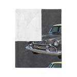 1956 DeSoto Fireflite Sedan Velveteen Throw Blanket | Vintage Auto Style