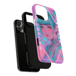 Neon Cyber Geisha phone case | Tough Case