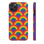 Rainbow Arch Stripe Retro Art Tough Phone Case
