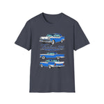 1959 Fairlane 500 Car Illustration T-Shirt | Vintage Classic Auto Design
