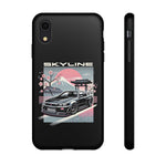R34 Skyline GT-R Sakura Mountain JDM Tough Phone Case Gift