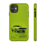 Green Cuda Muscle Car phone case for Gear Heads